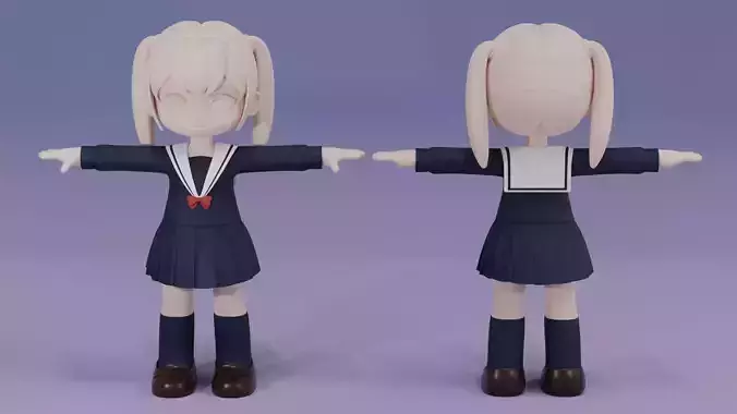 Chibi Japanese School Uniform 4