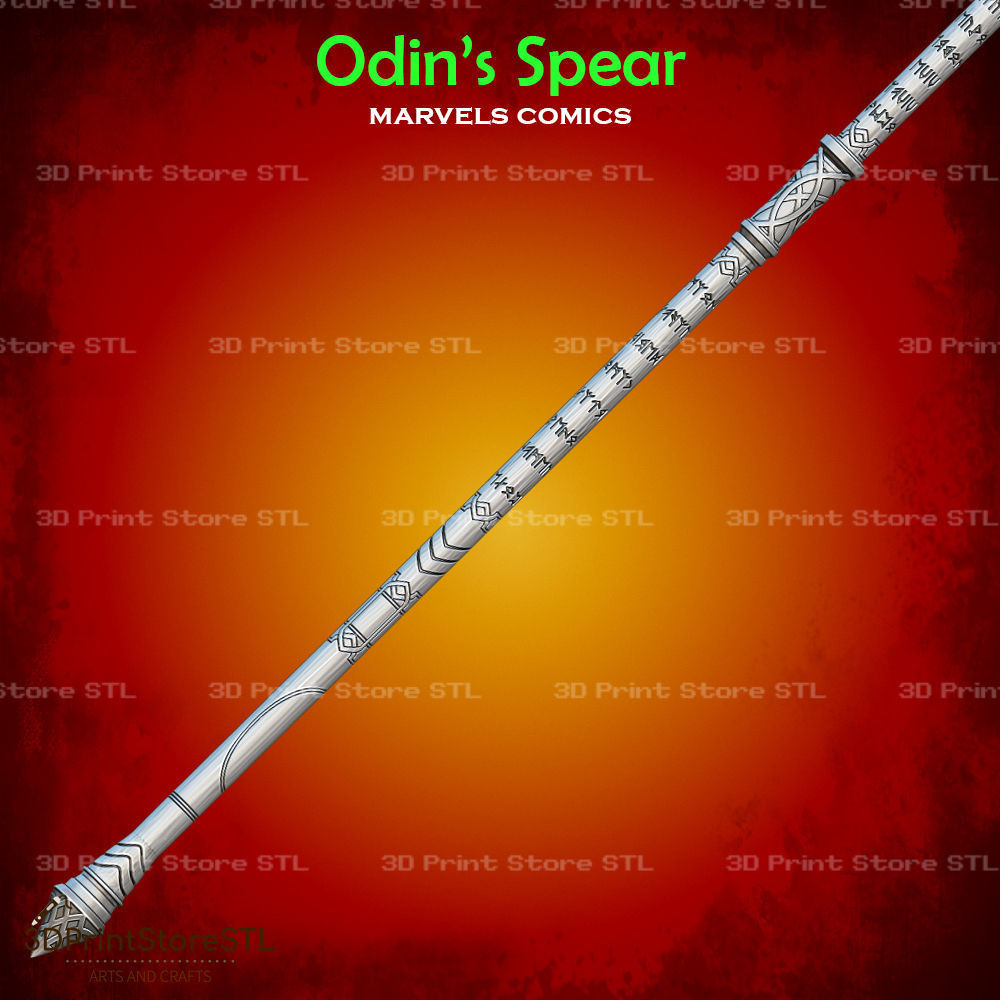 Odins Spear Cosplay Marvels Comics - STL File 3D print model_2
