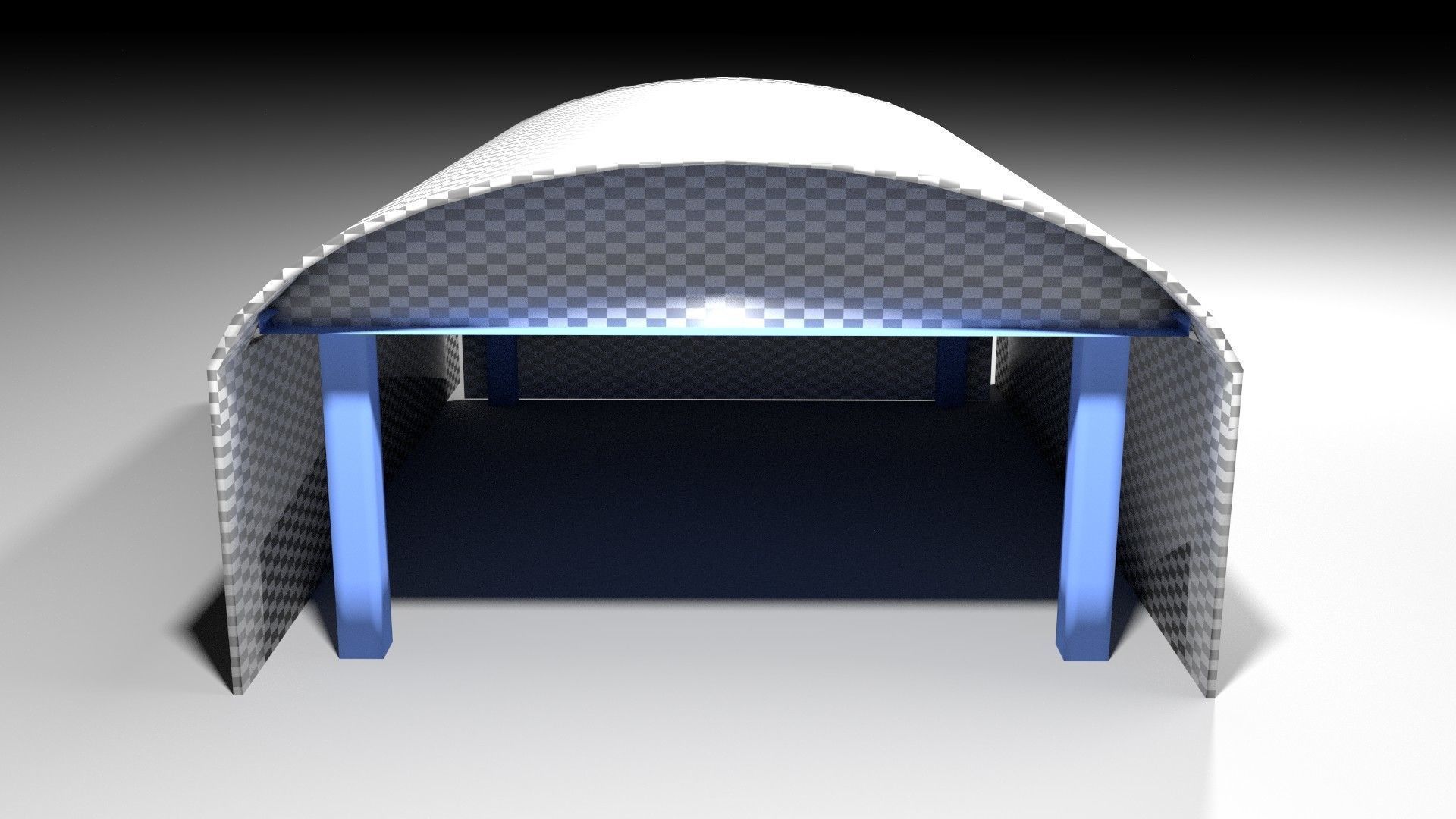 Aircraft Hangar 1 3D model_1