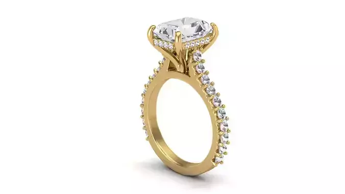 Pave Jewelry Ring 3D print model
