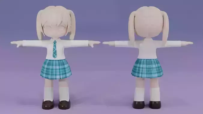 Chibi Japanese School Uniform 8