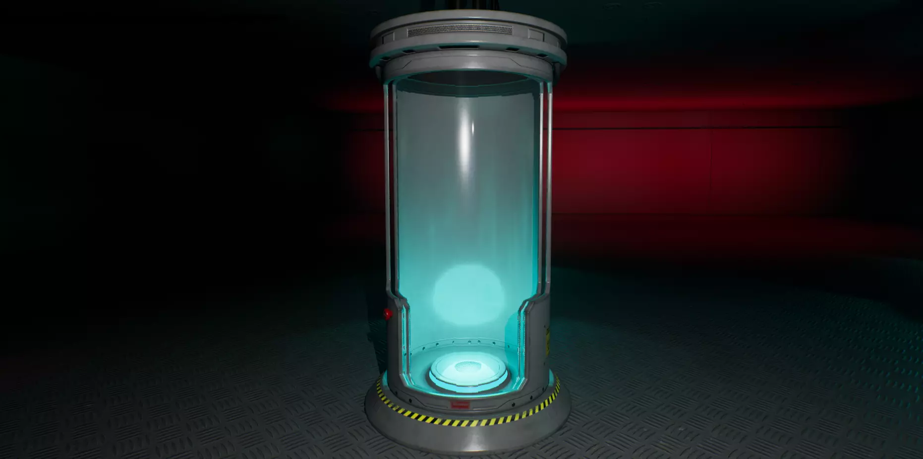 Sci Fi Human Capsule Low-poly 3D model