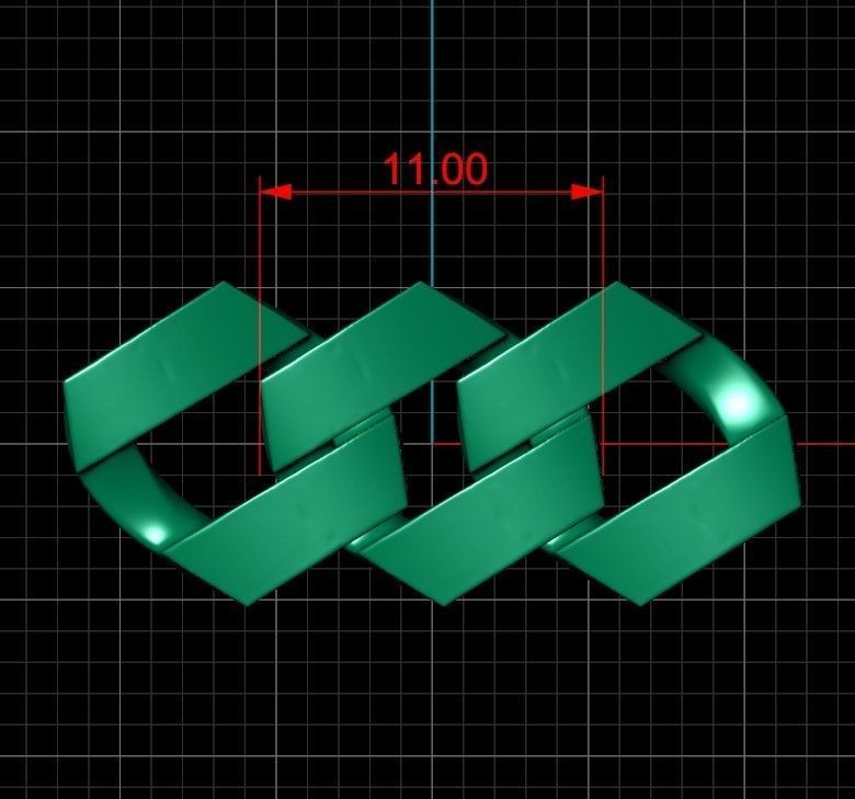 Link of chain  3D print model_2