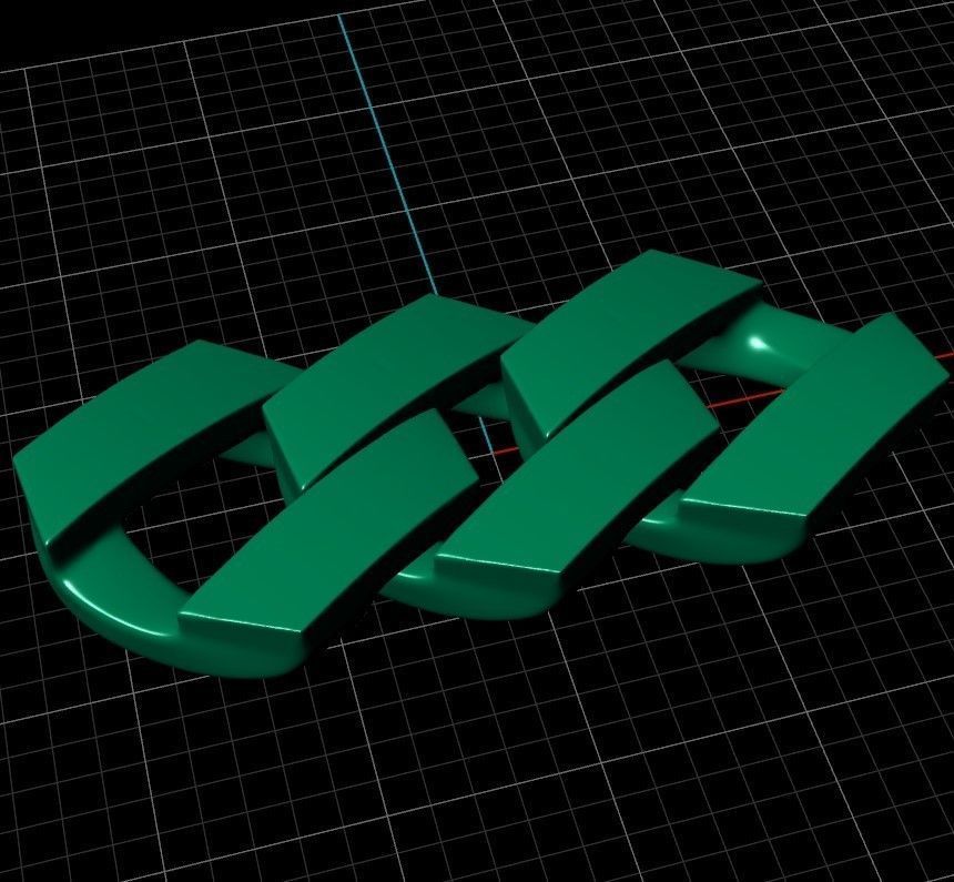 Link of chain  3D print model_4