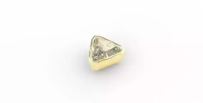 Ready-made Trillion Cut Stone Setting Goldsmith Semi-finished