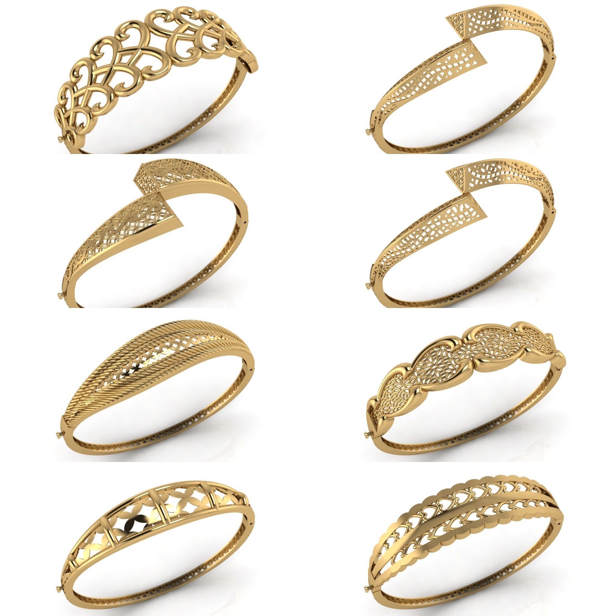 57 Models Women Bracelets Womens Bracelet Plain Models  3DM STL 3D Model Collection_6