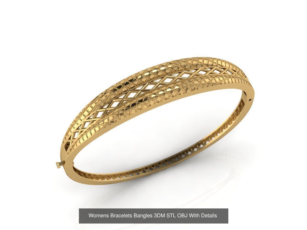 57 Models Women Bracelets Womens Bracelet Plain Models  3DM STL 3D Model Collection_25