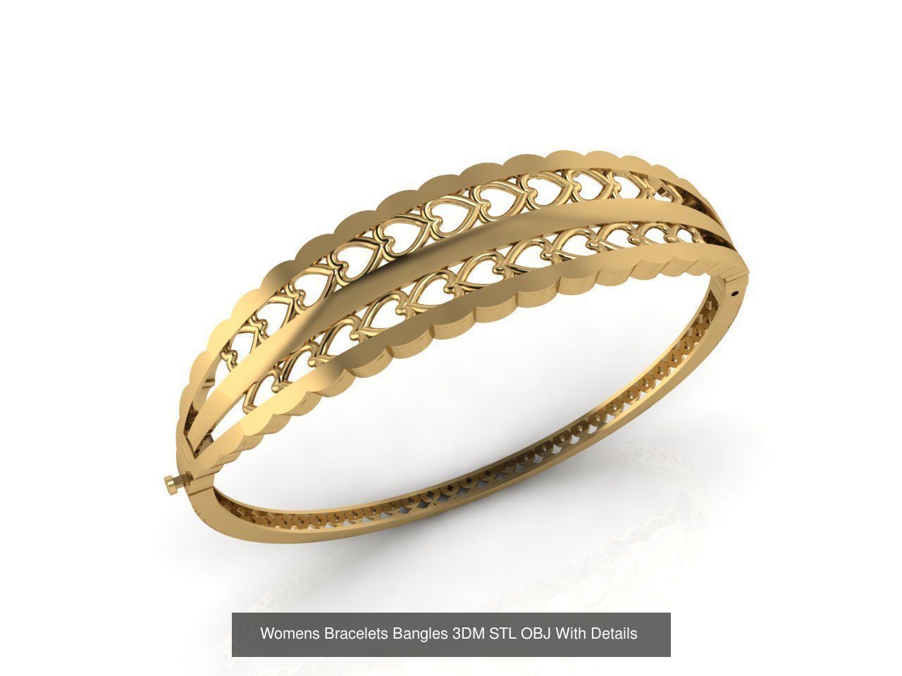 57 Models Women Bracelets Womens Bracelet Plain Models  3DM STL 3D Model Collection_15