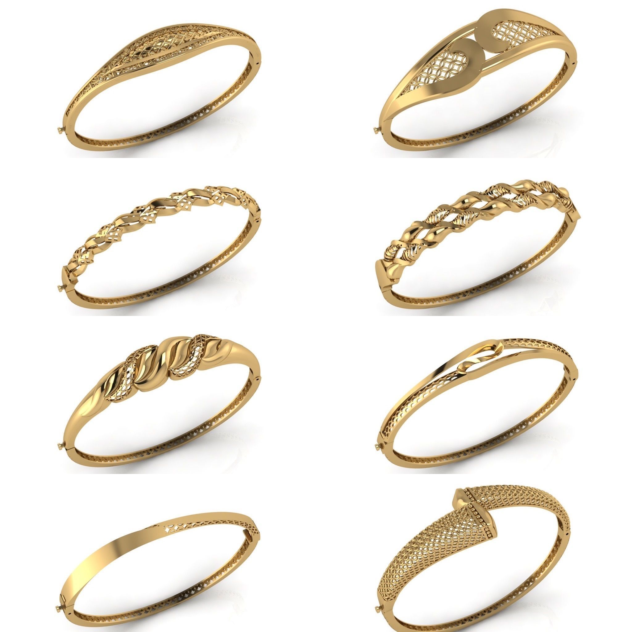 57 Models Women Bracelets Womens Bracelet Plain Models  3DM STL 3D Model Collection_3