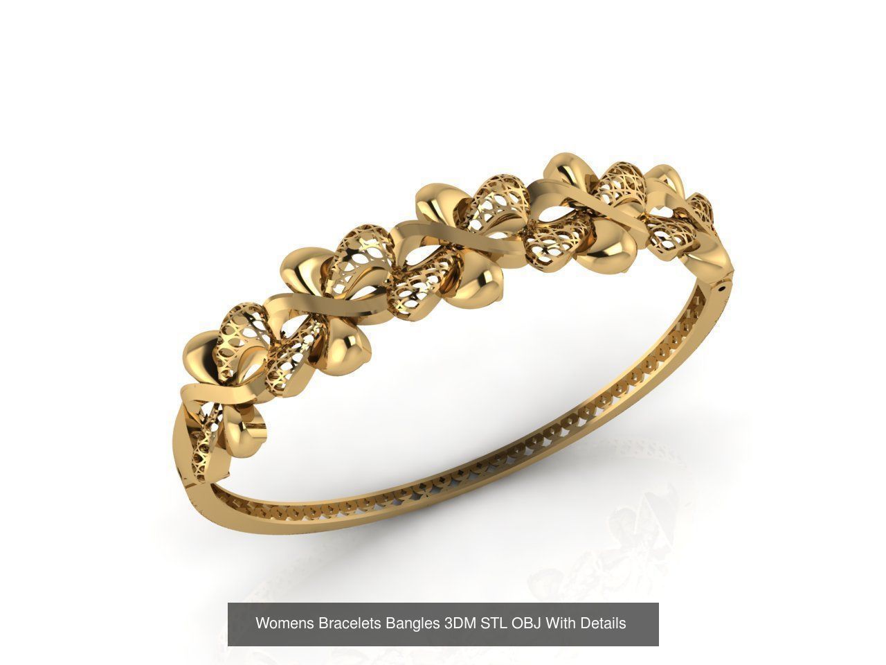 57 Models Women Bracelets Womens Bracelet Plain Models  3DM STL 3D Model Collection_27