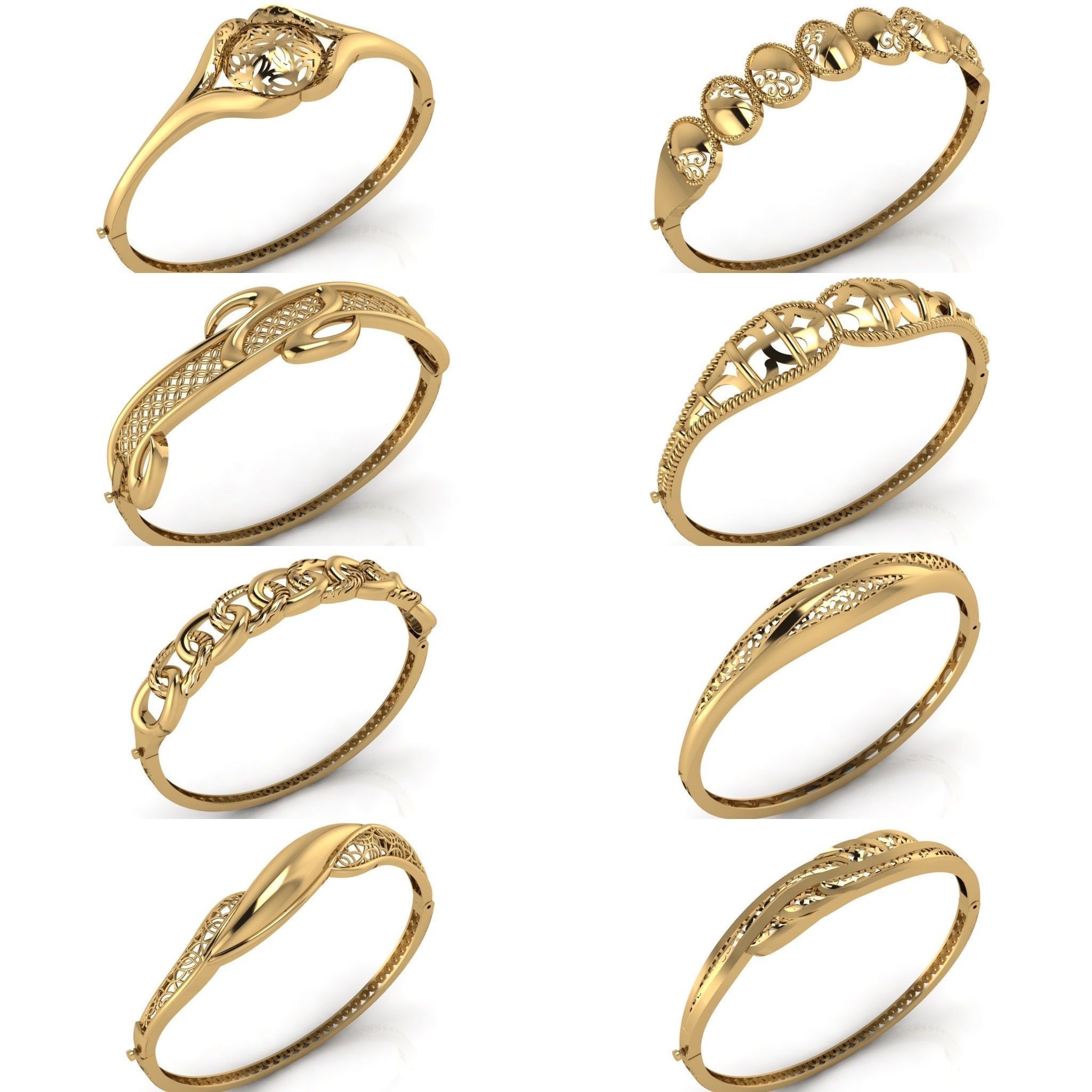 57 Models Women Bracelets Womens Bracelet Plain Models  3DM STL 3D Model Collection_1