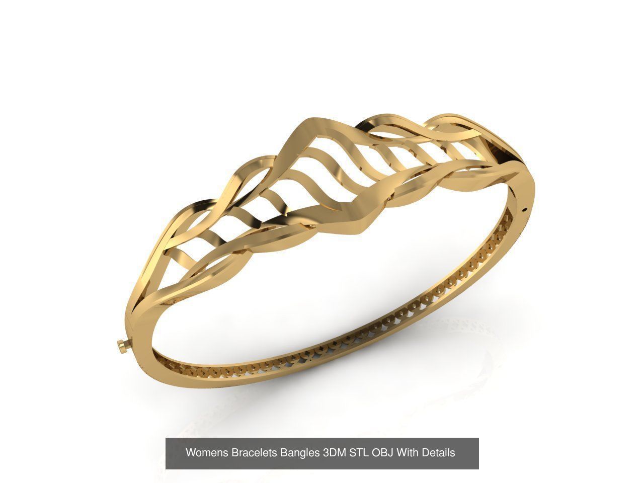 57 Models Women Bracelets Womens Bracelet Plain Models  3DM STL 3D Model Collection_33