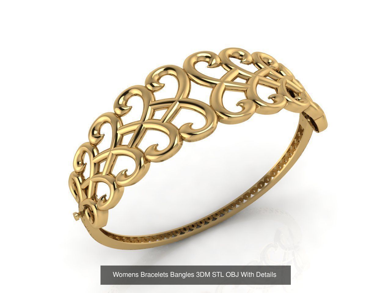 57 Models Women Bracelets Womens Bracelet Plain Models  3DM STL 3D Model Collection_40