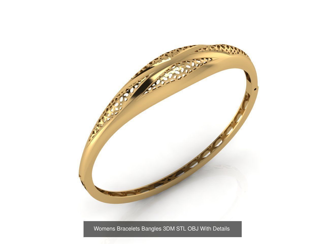 57 Models Women Bracelets Womens Bracelet Plain Models  3DM STL 3D Model Collection_55