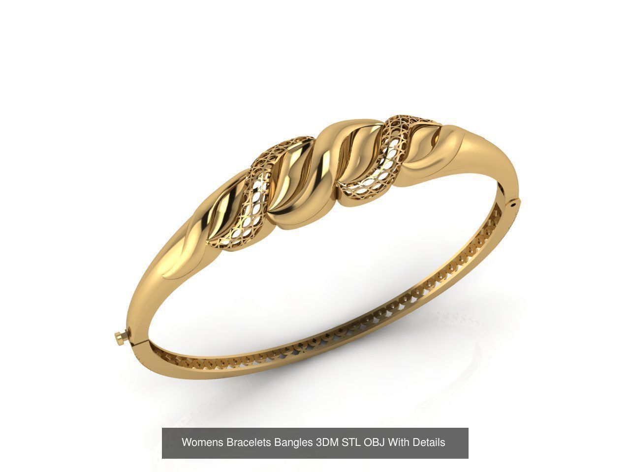 57 Models Women Bracelets Womens Bracelet Plain Models  3DM STL 3D Model Collection_37