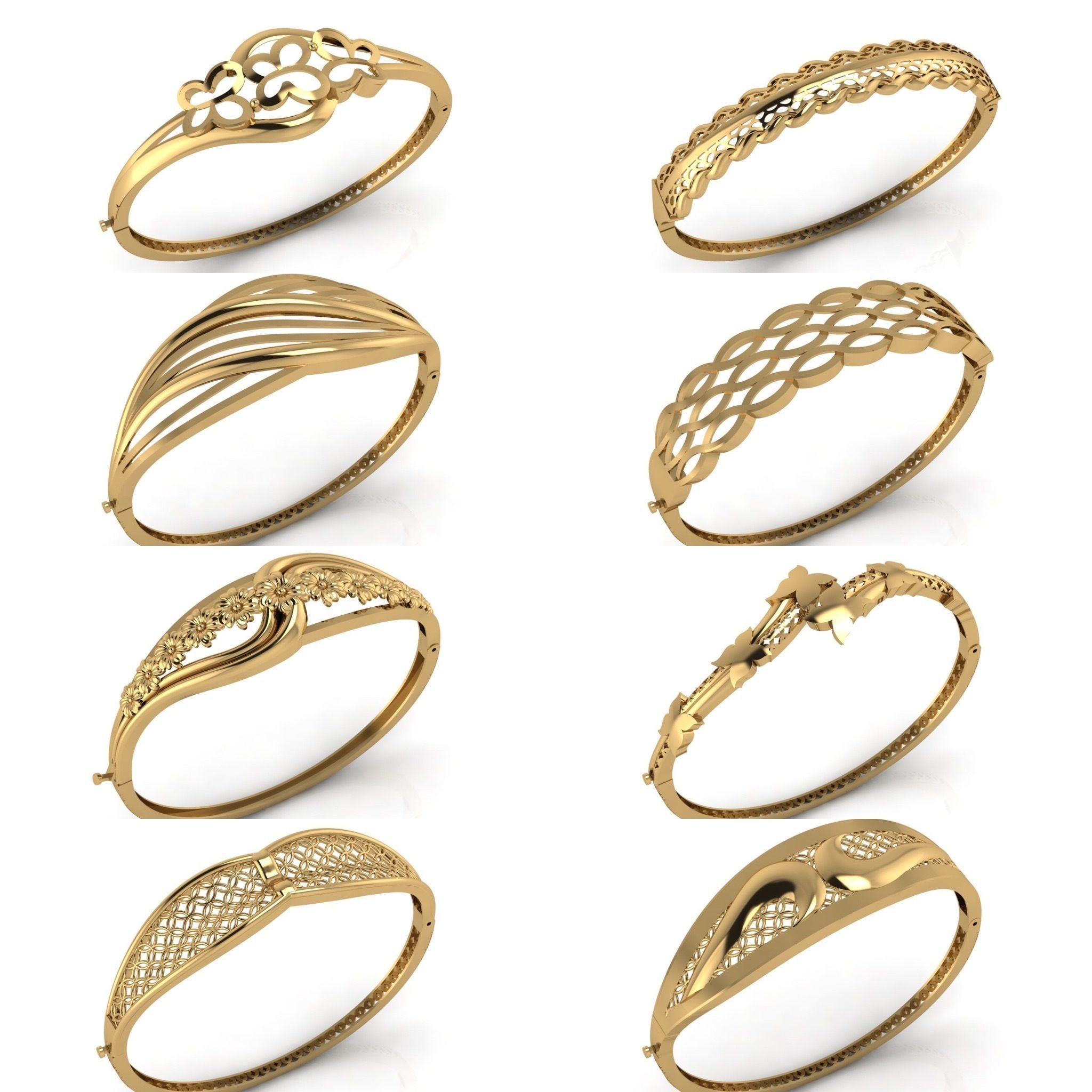 57 Models Women Bracelets Womens Bracelet Plain Models  3DM STL 3D Model Collection_4