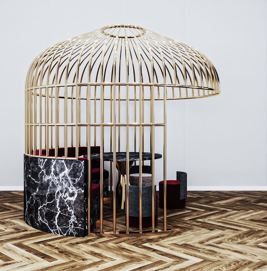 Cage sofa 01 3D model 3D model_2