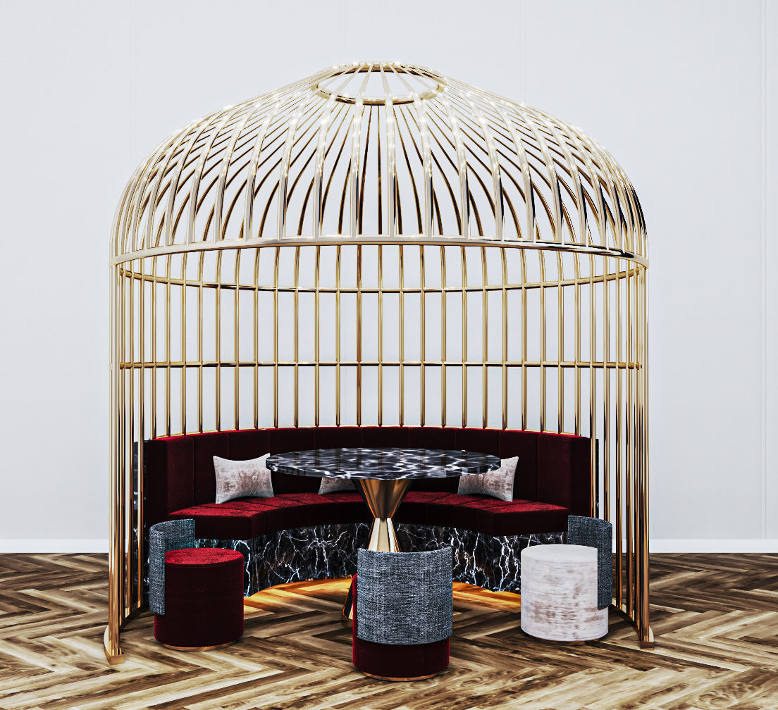 Cage sofa 01 3D model 3D model_1