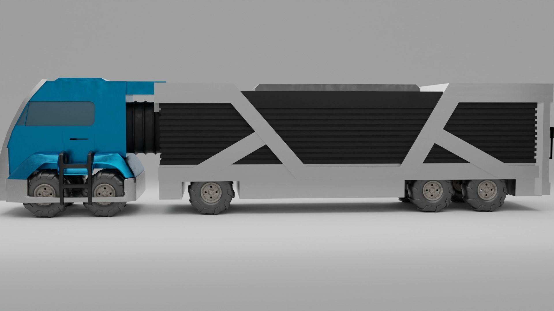 Scifi Truck 3D model_5