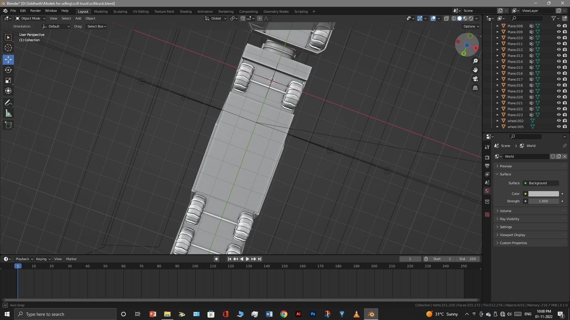 Scifi Truck 3D model_17