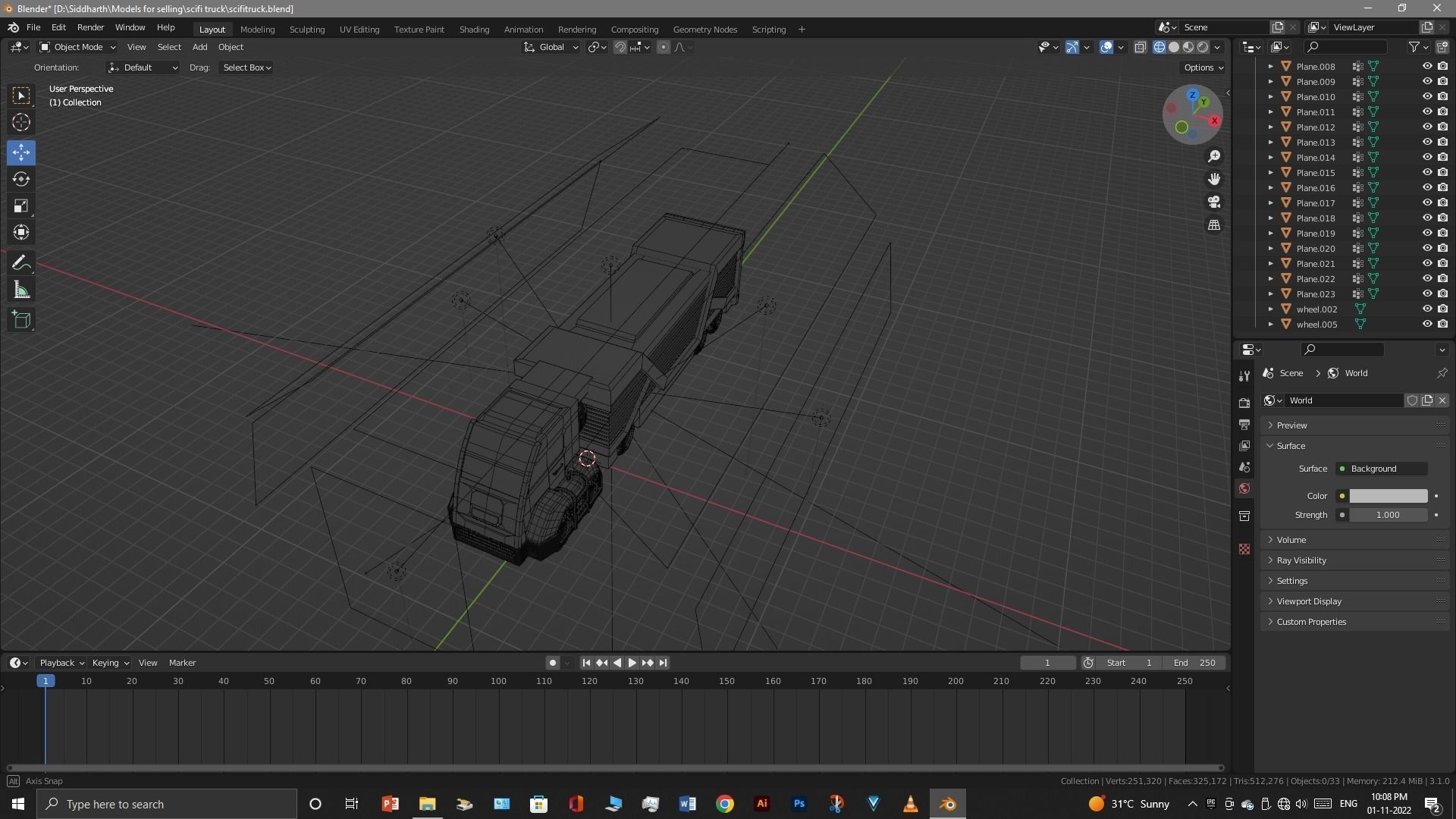 Scifi Truck 3D model_28