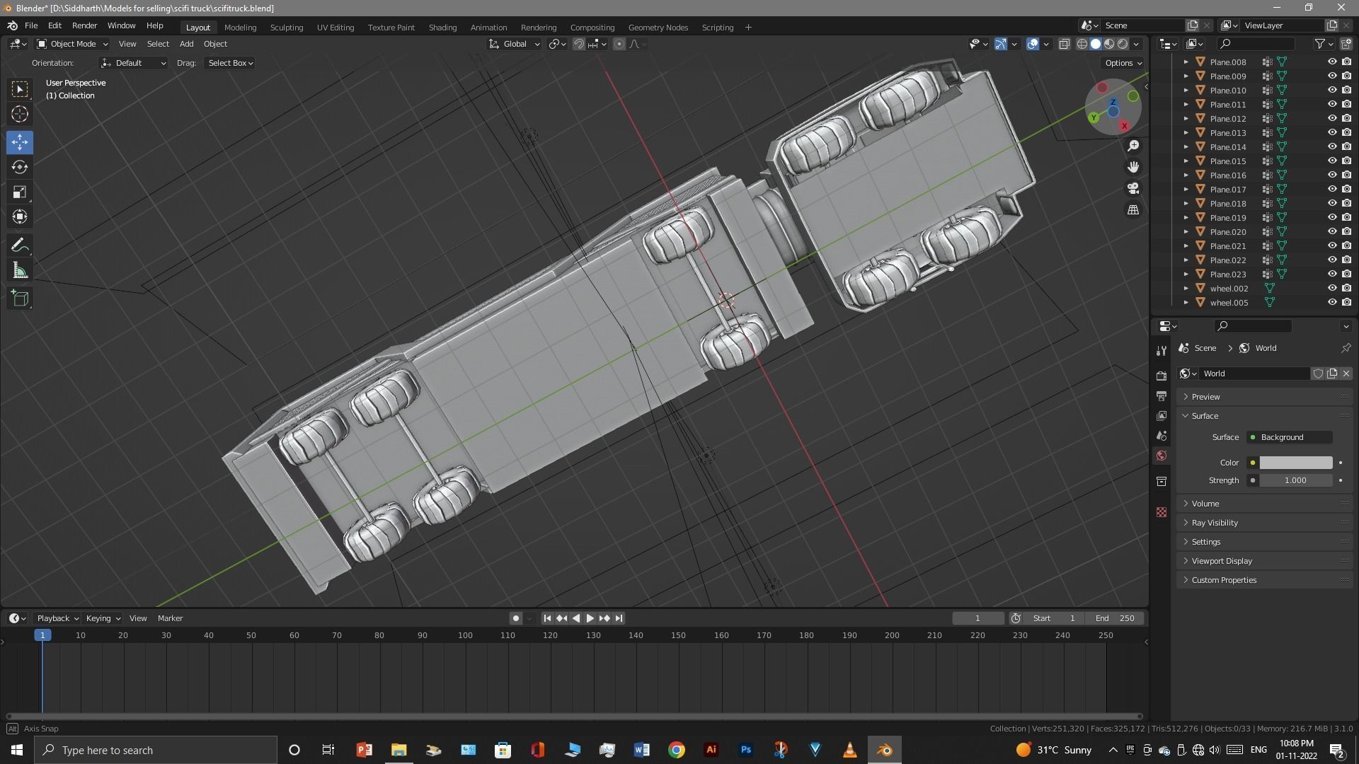 Scifi Truck 3D model_13