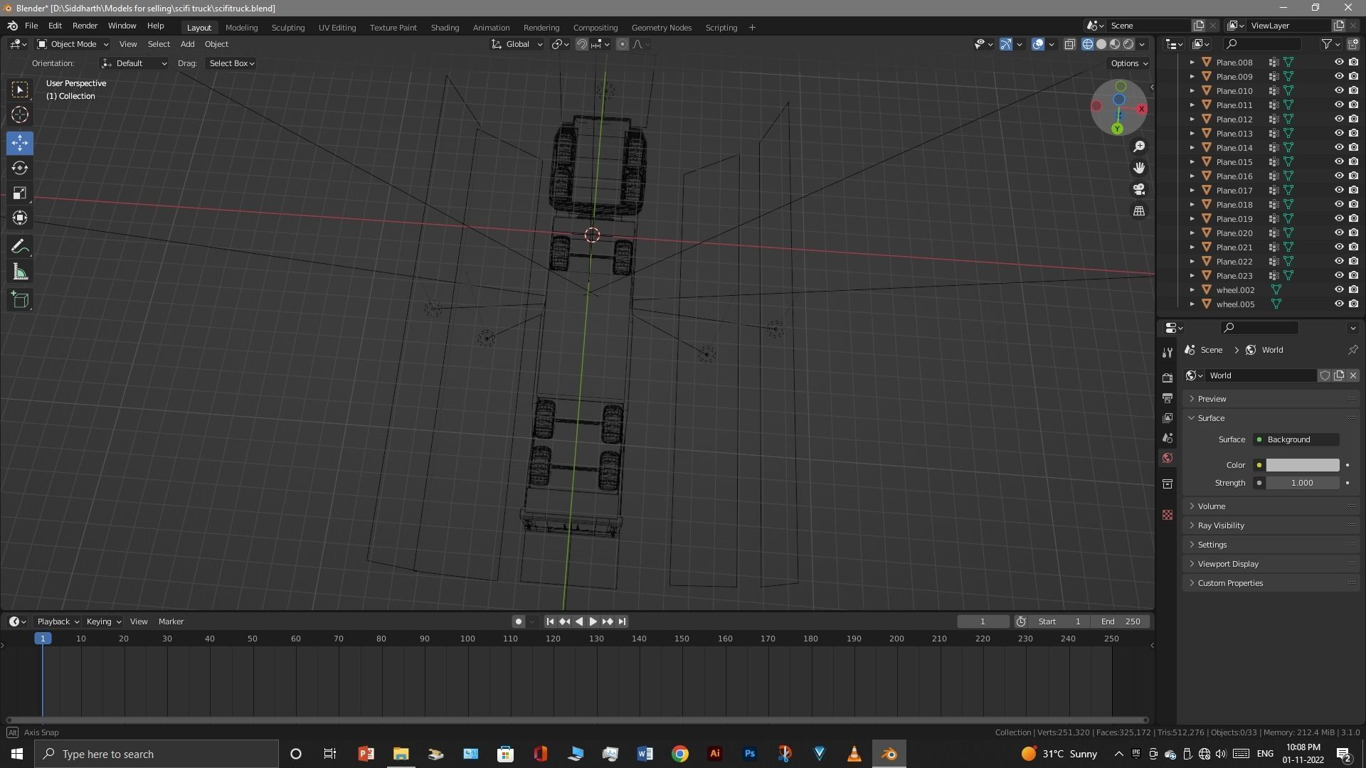 Scifi Truck 3D model_25