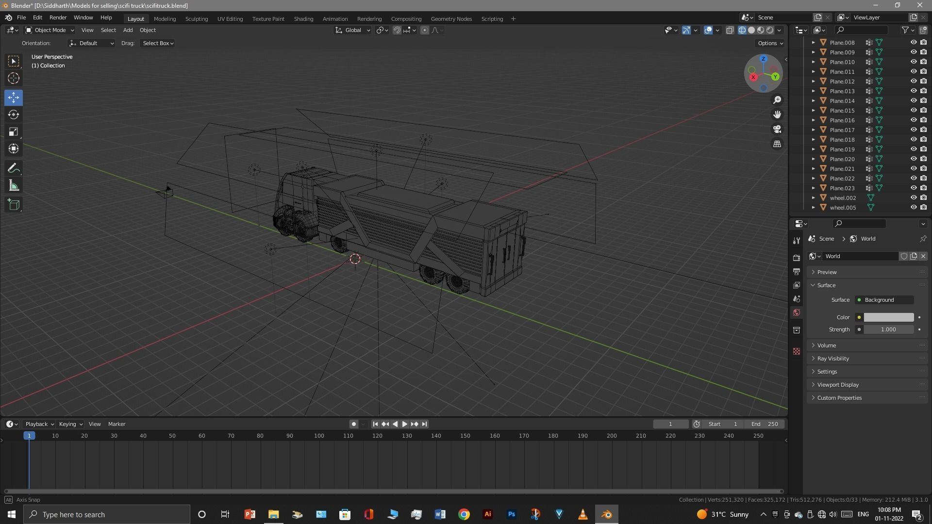Scifi Truck 3D model_23