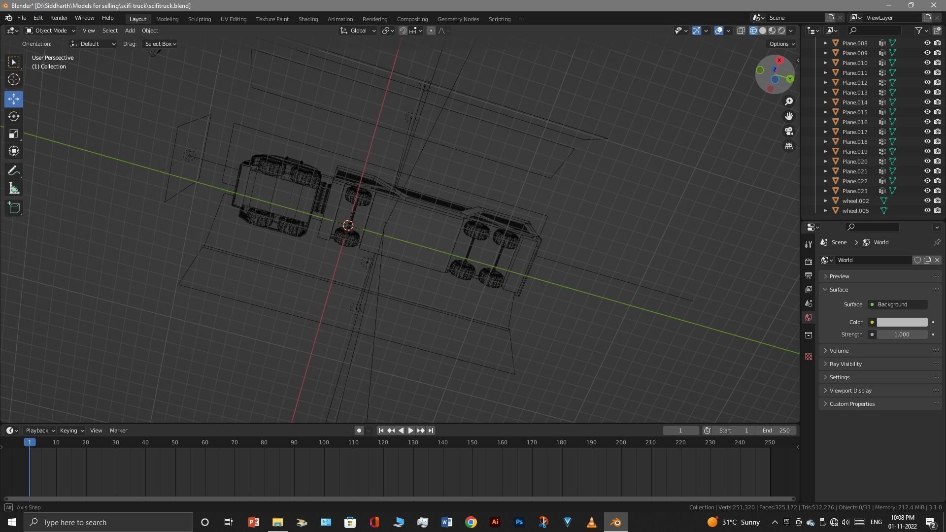 Scifi Truck 3D model_26