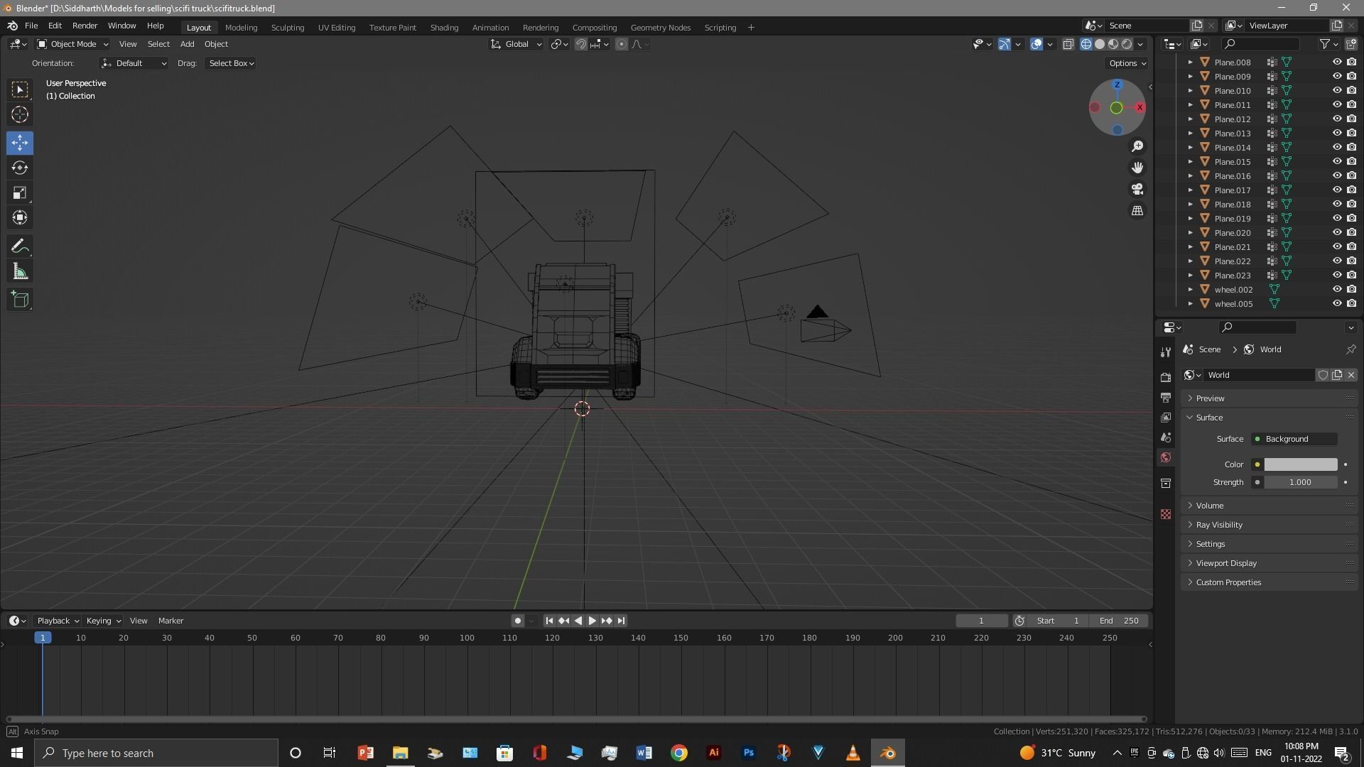 Scifi Truck 3D model_33
