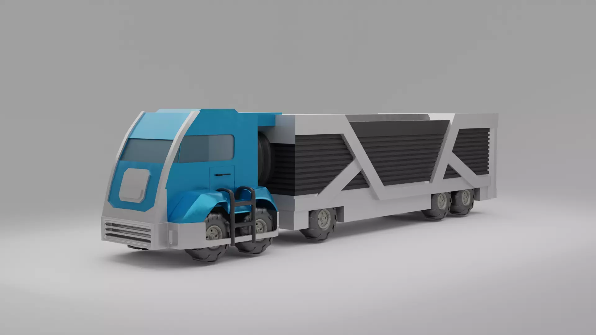 Scifi Truck 3D model_0