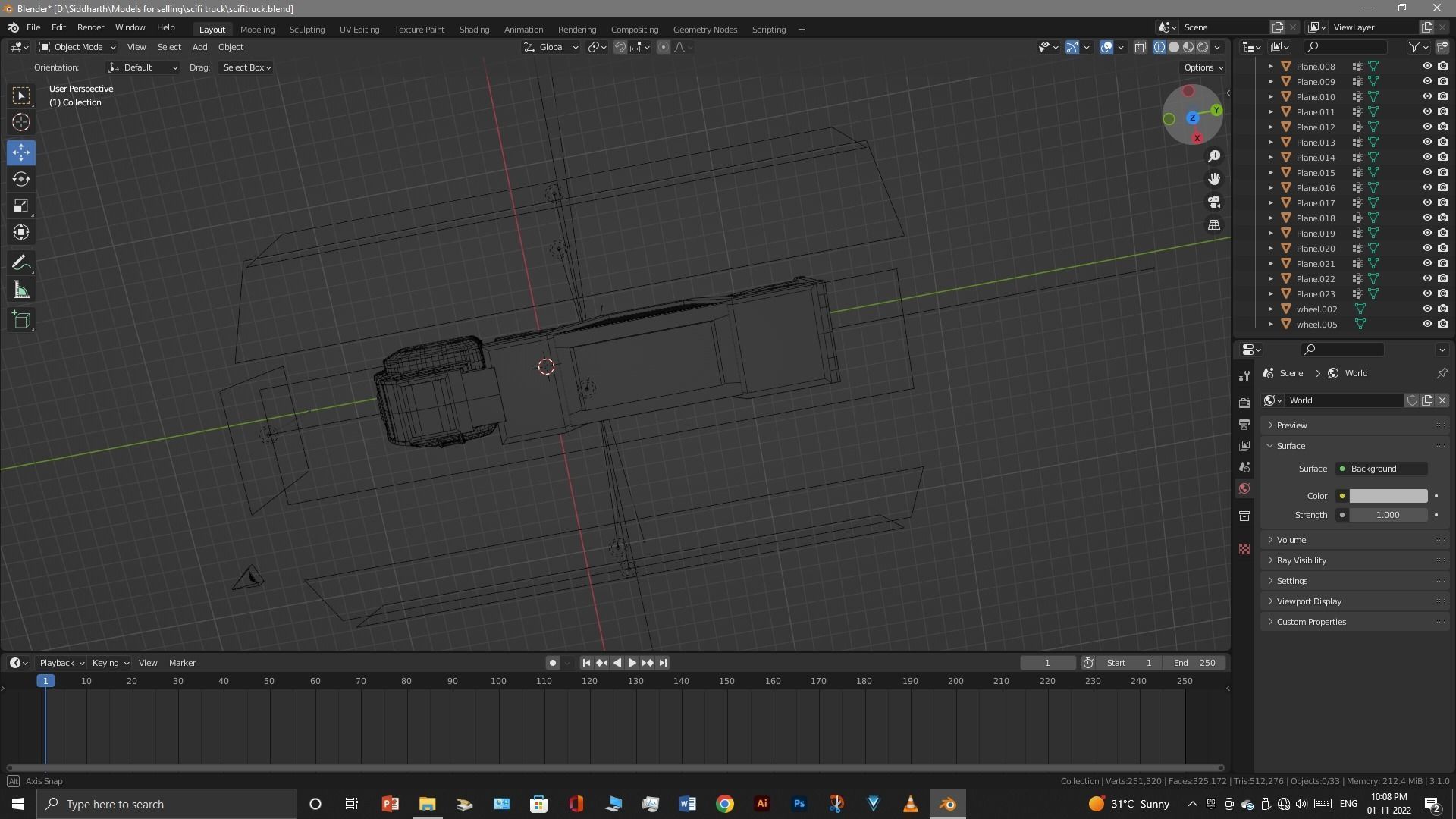 Scifi Truck 3D model_31