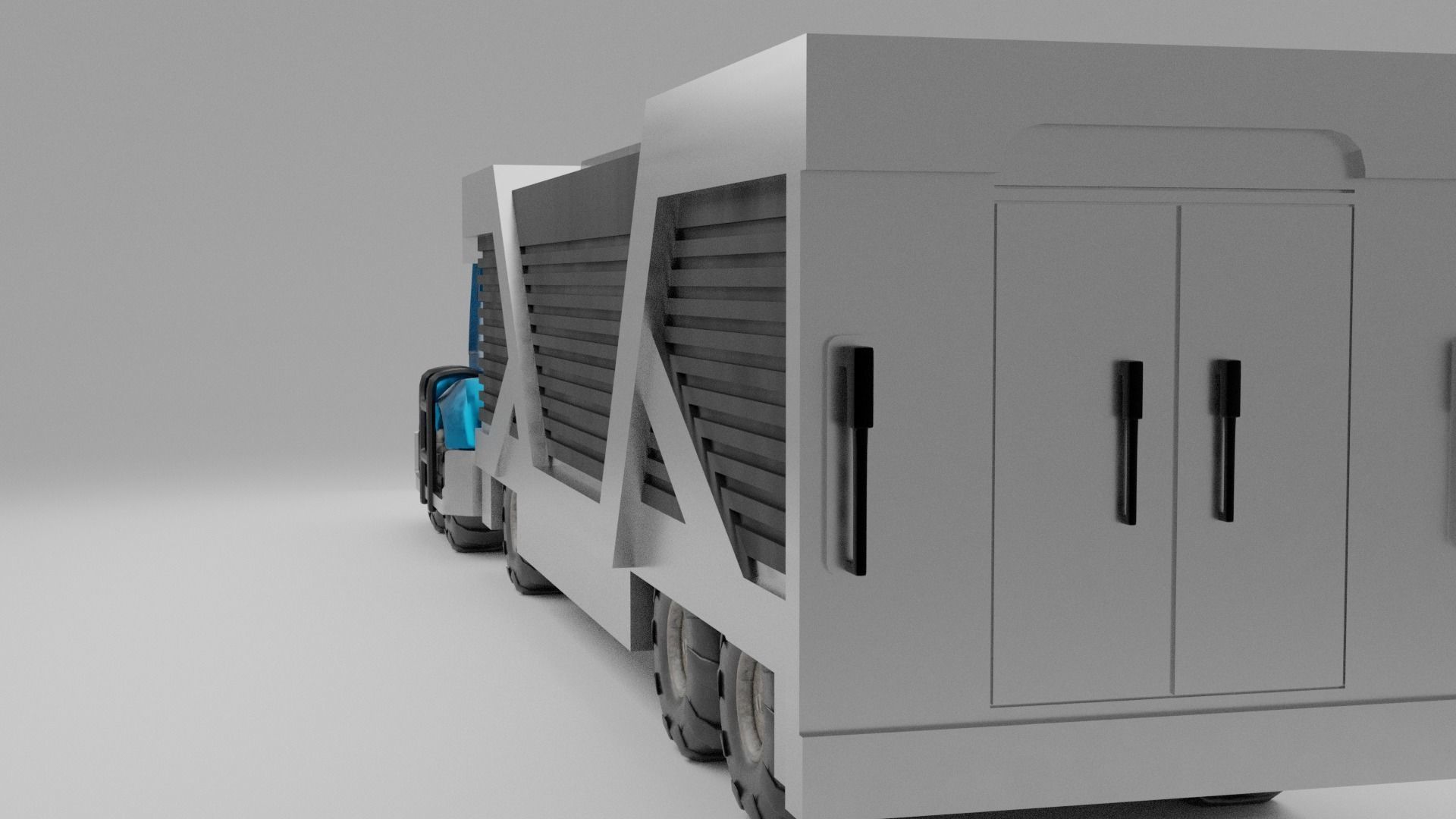 Scifi Truck 3D model_4