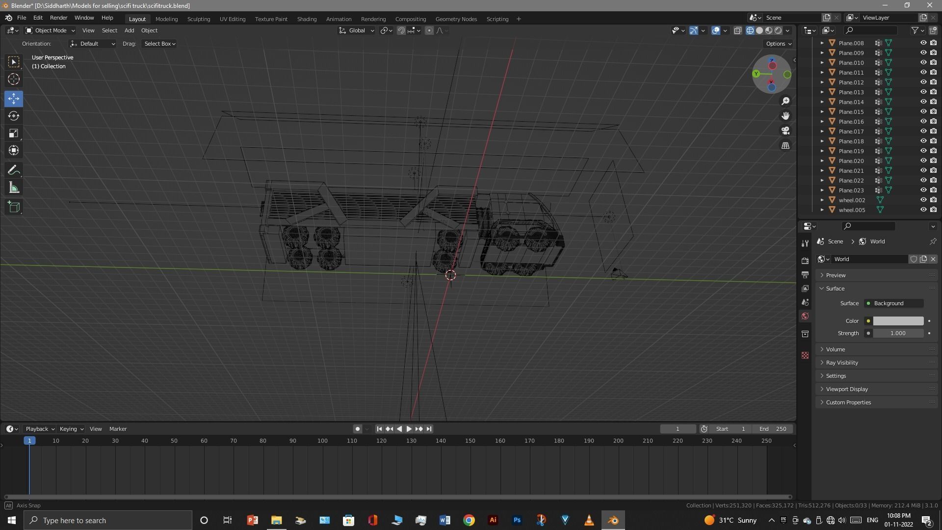 Scifi Truck 3D model_22