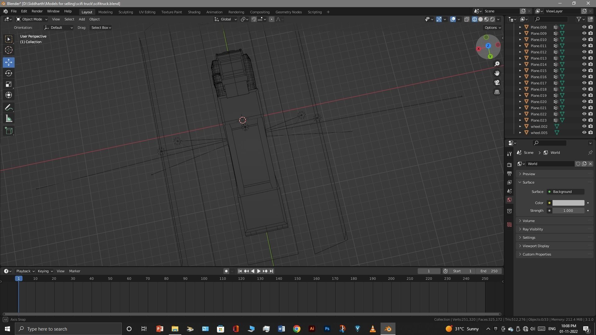 Scifi Truck 3D model_32