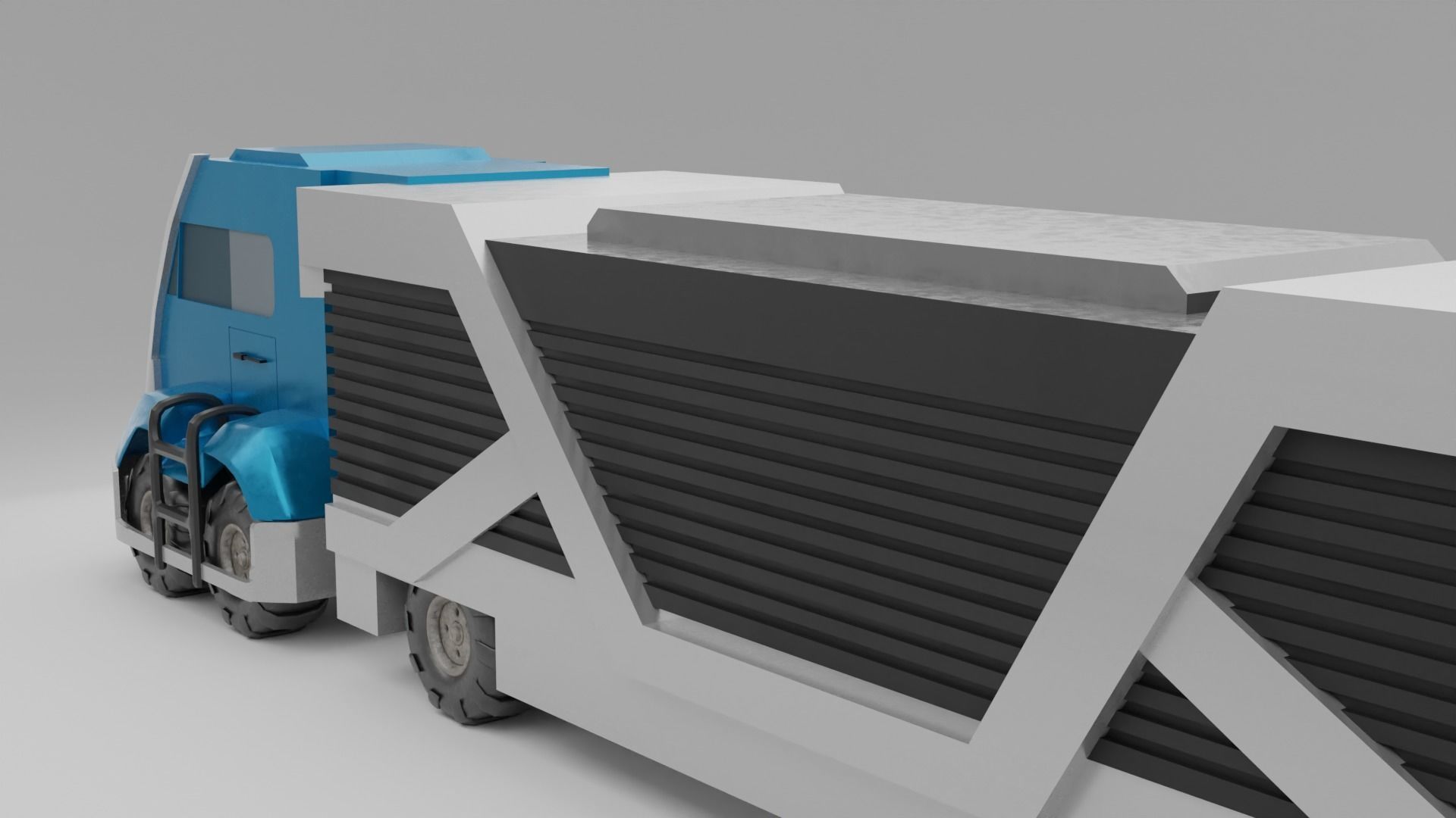 Scifi Truck 3D model_2