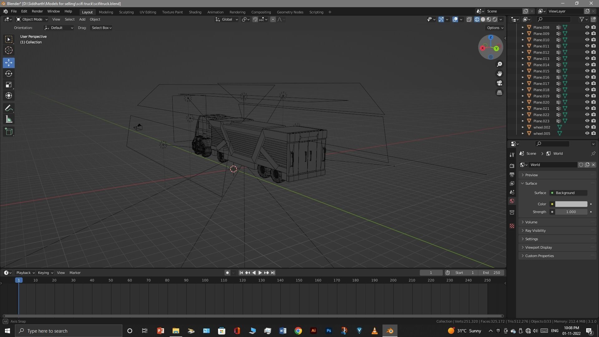Scifi Truck 3D model_30