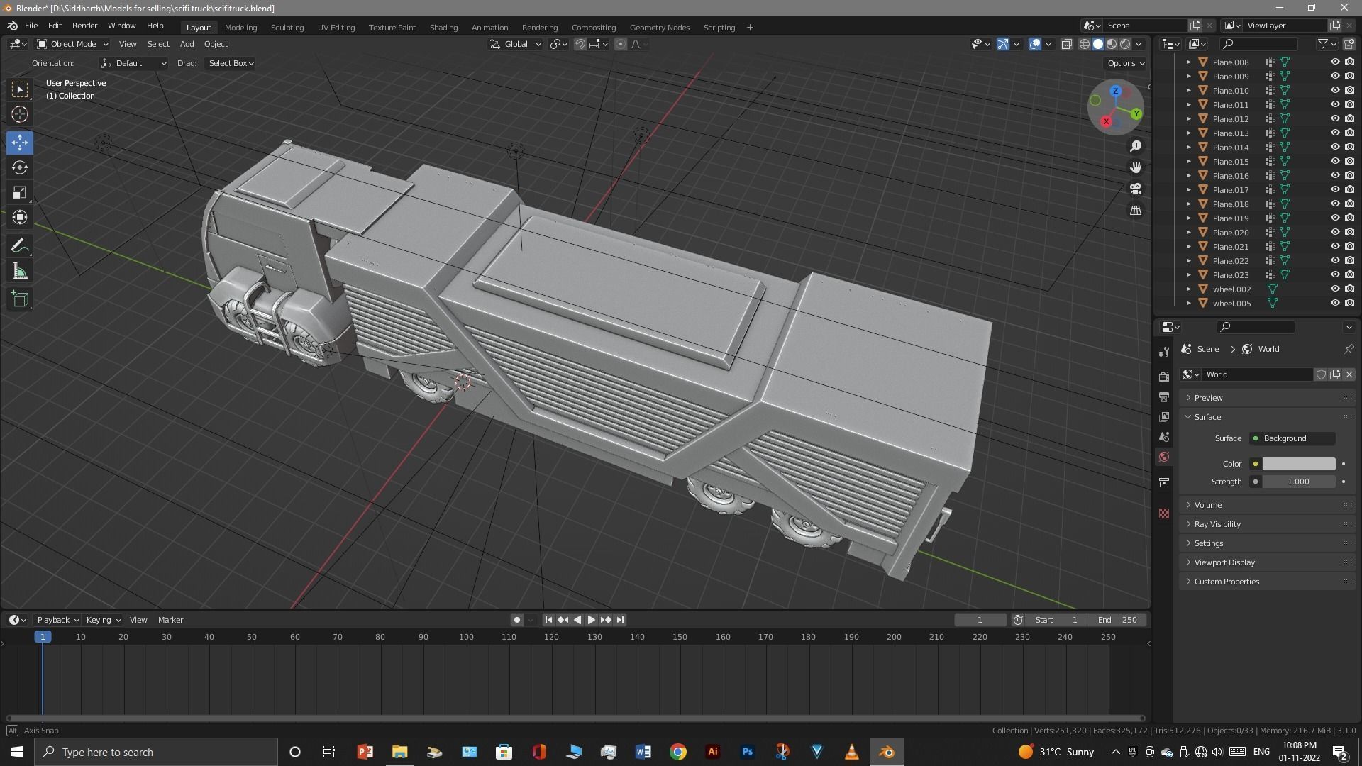 Scifi Truck 3D model_21