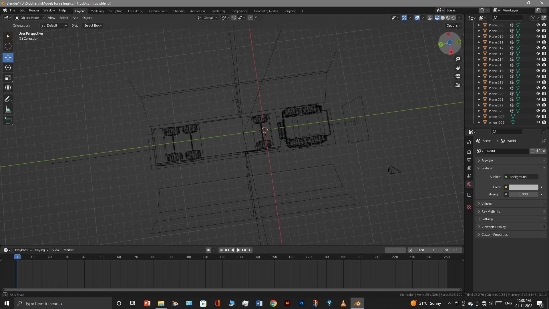 Scifi Truck 3D model_24