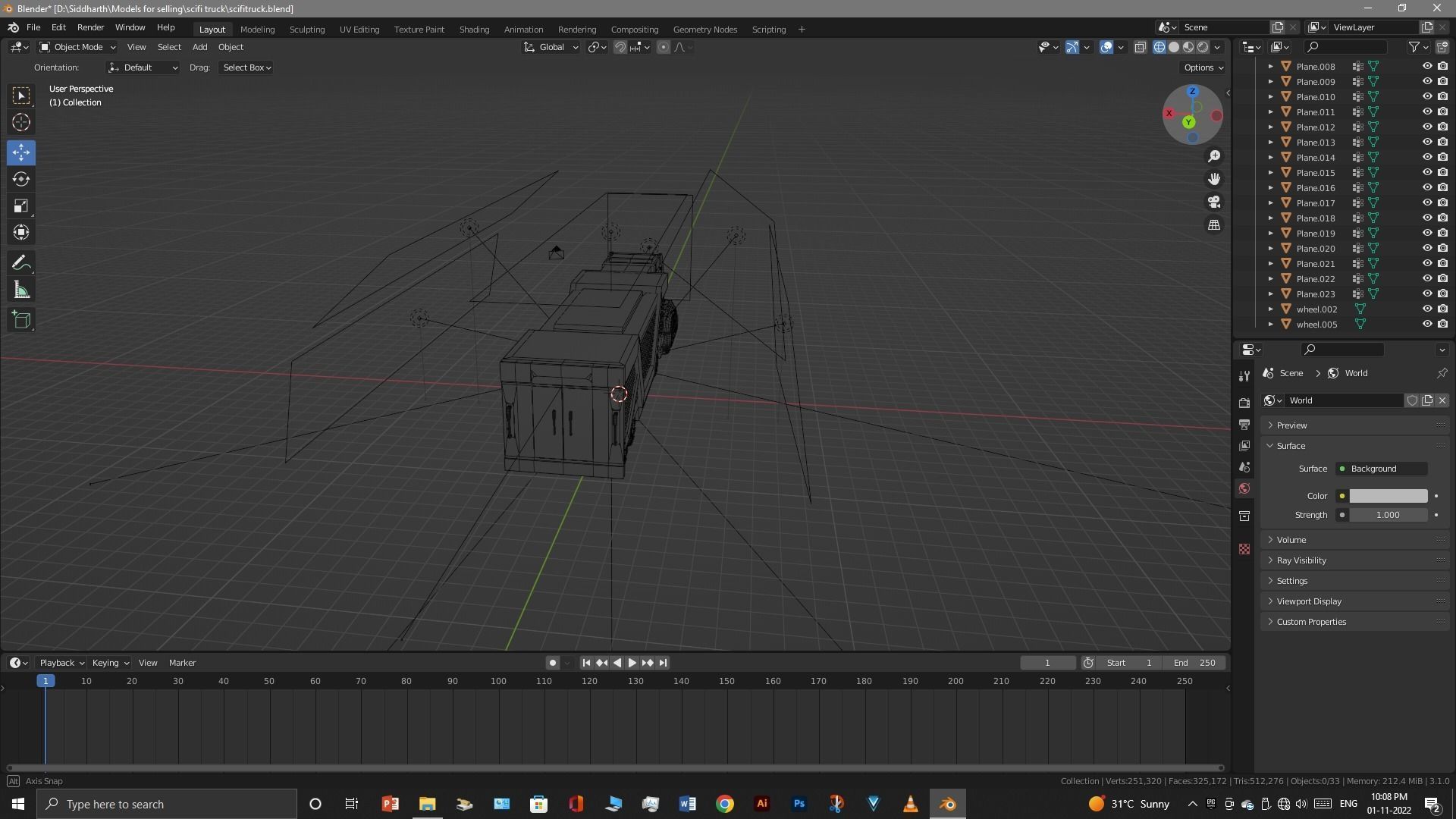 Scifi Truck 3D model_34