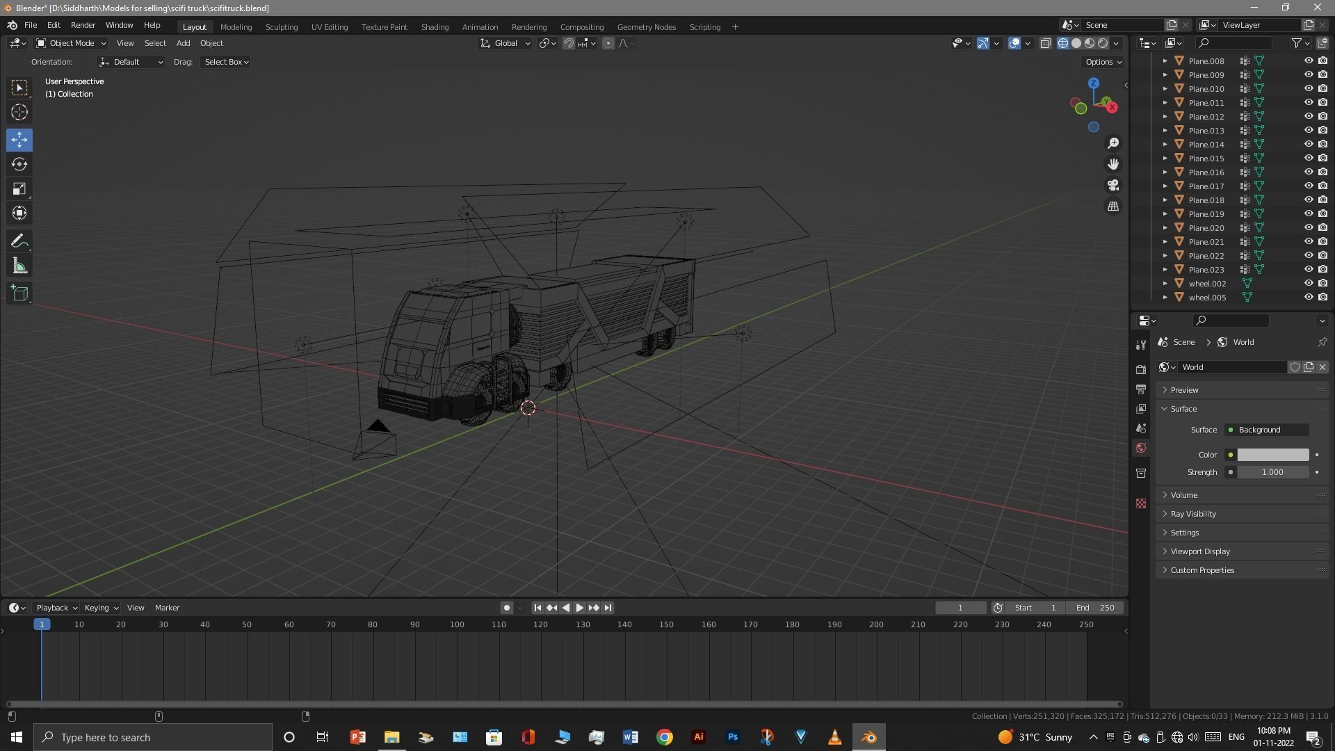 Scifi Truck 3D model_27