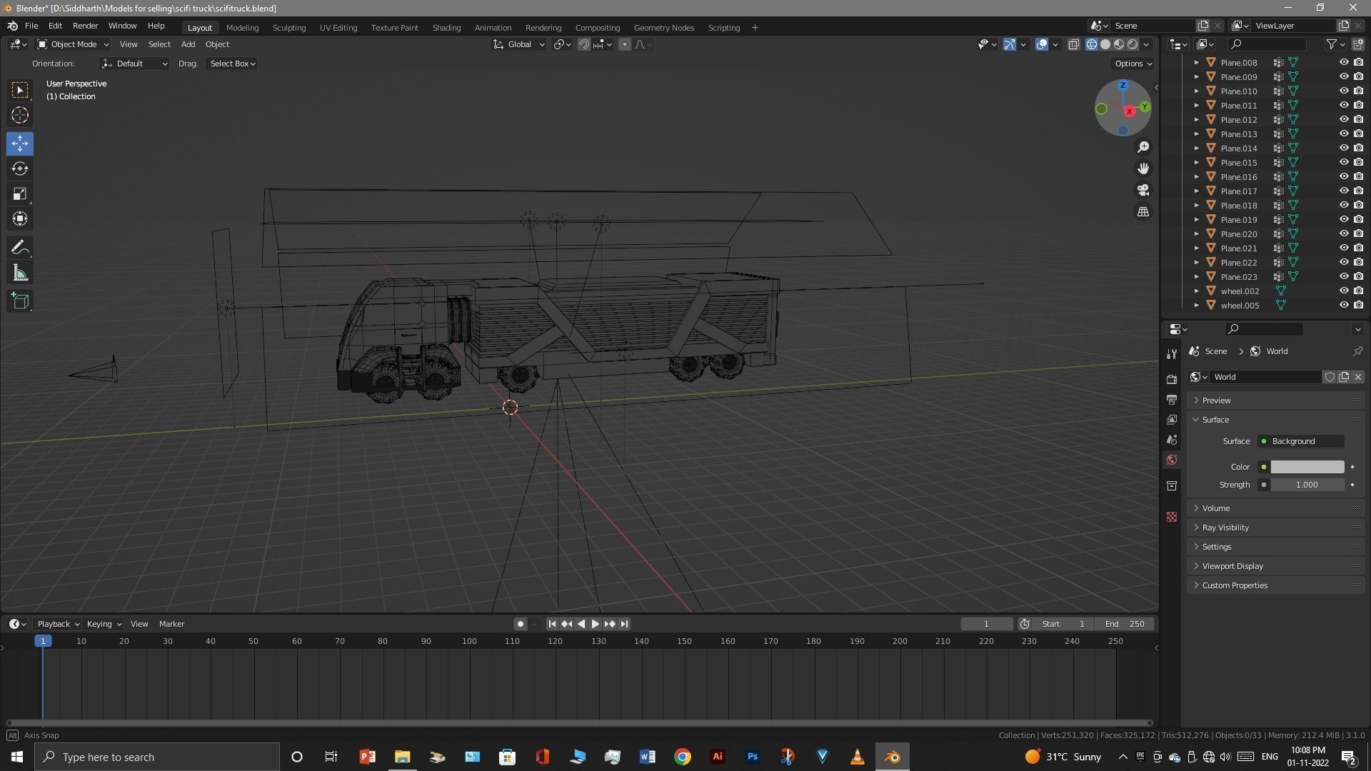 Scifi Truck 3D model_35
