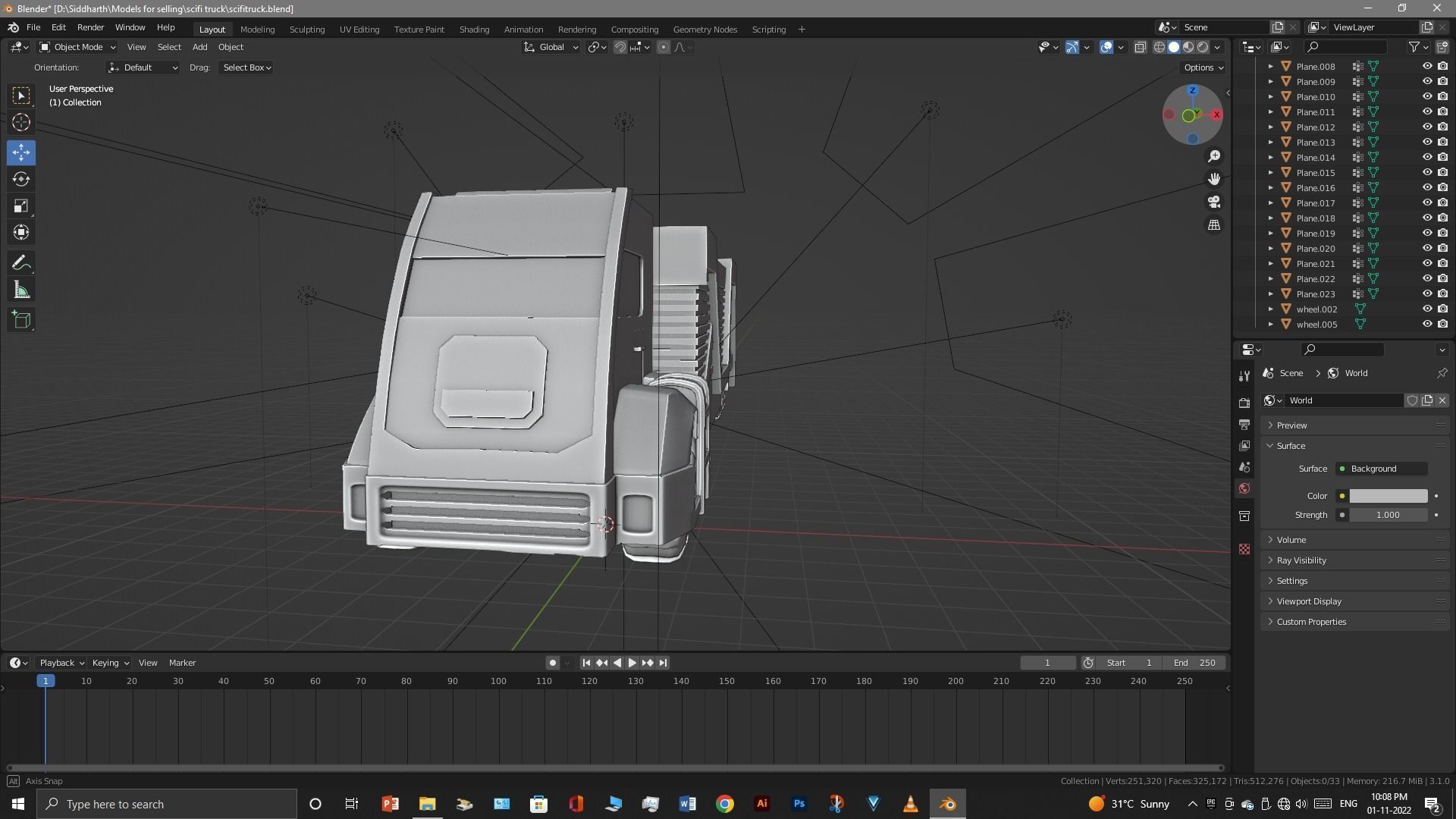 Scifi Truck 3D model_8