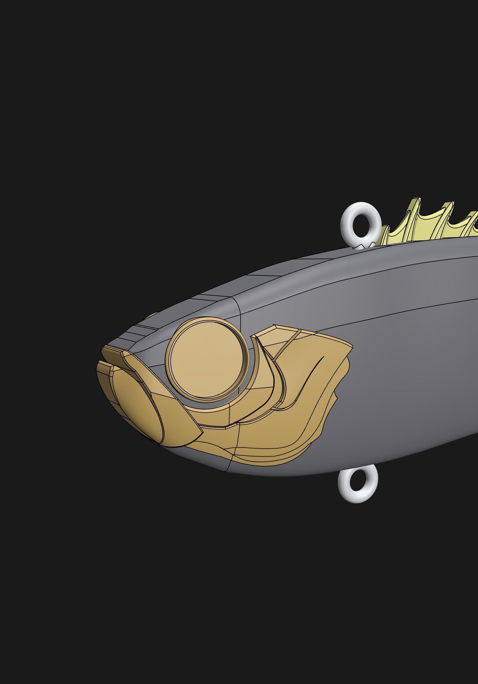 3D Vibration lure 3D print model_2