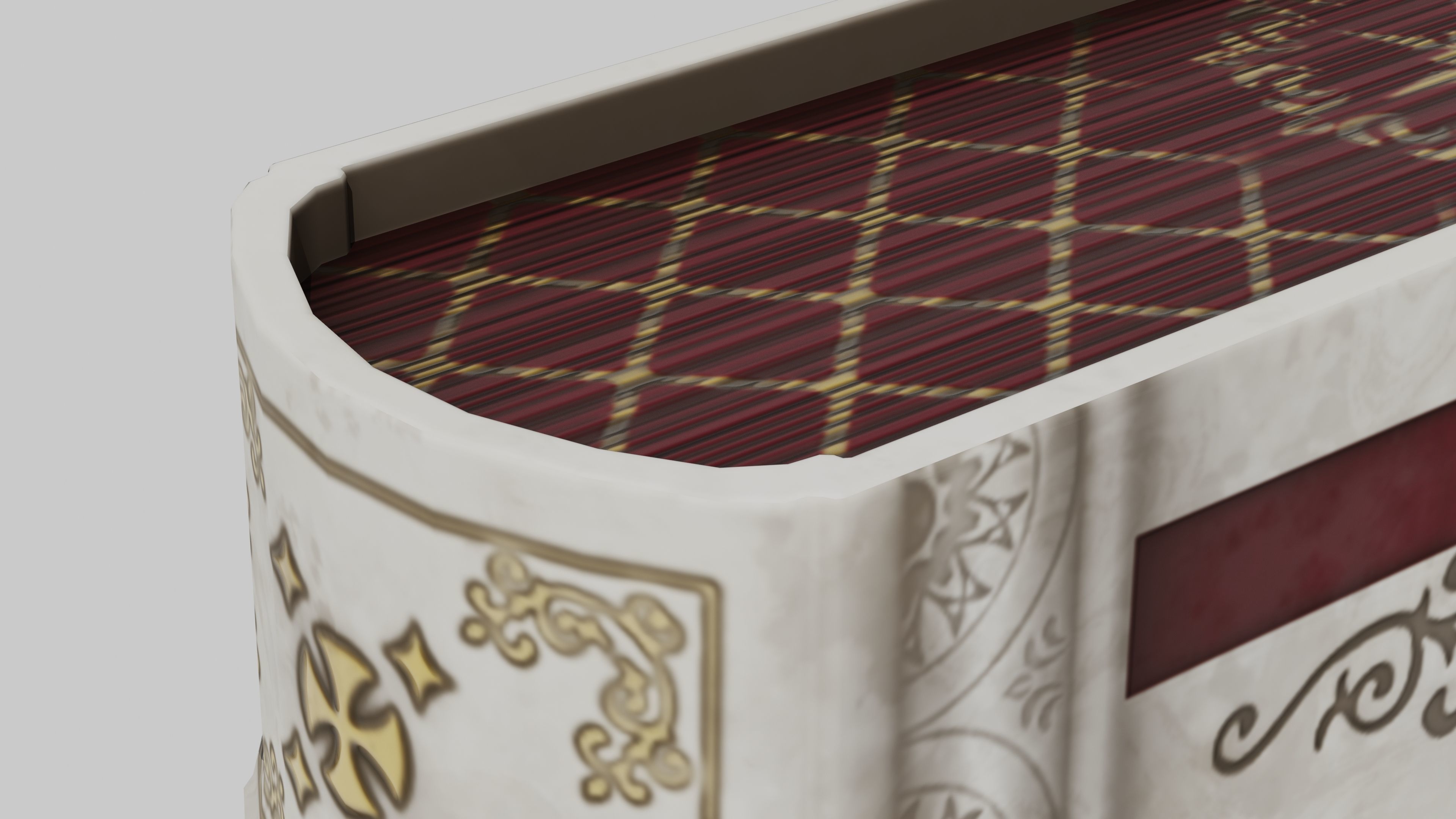 OB 00 04 vampire hunter holy book Low-poly 3D model_3