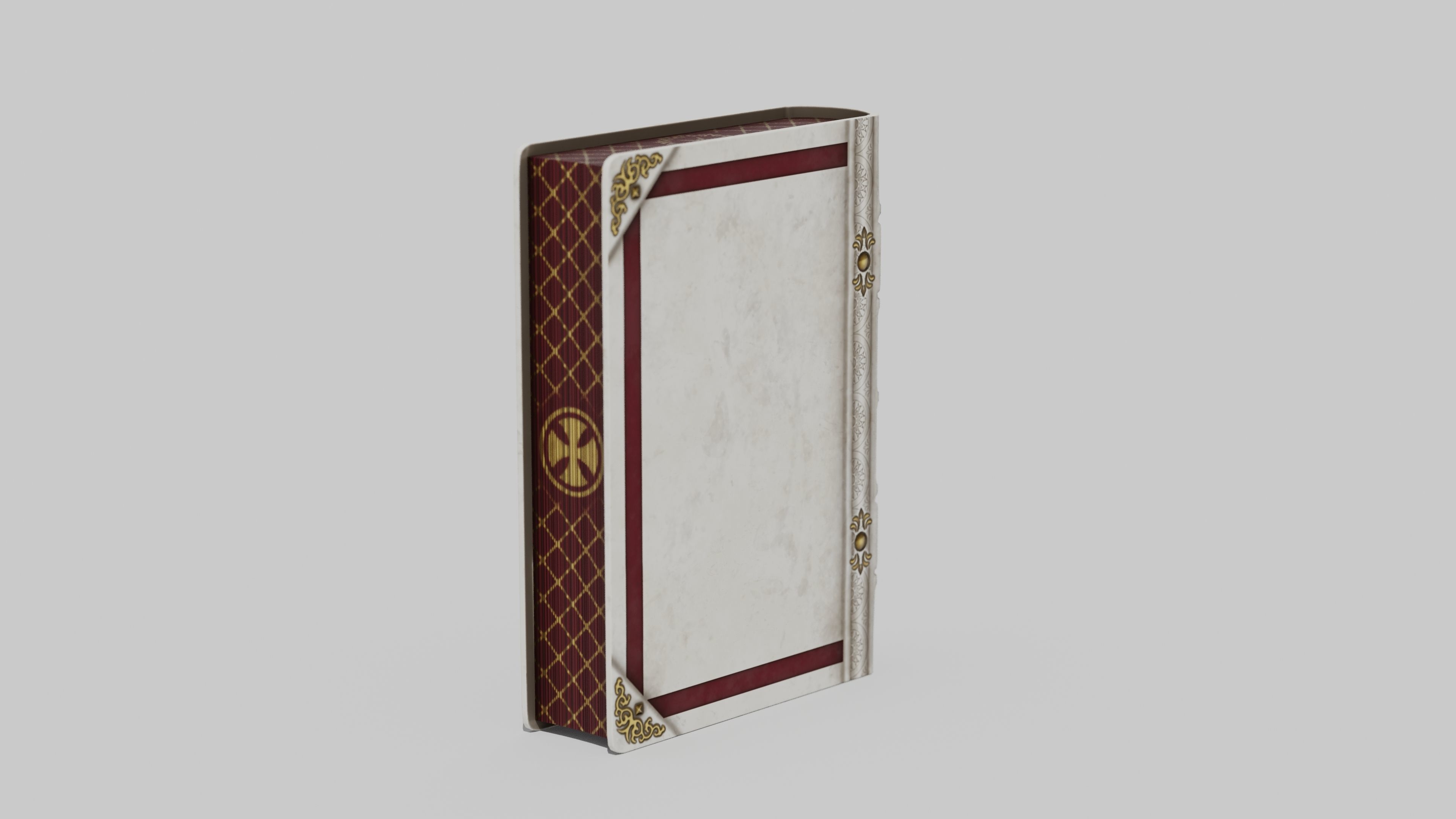 OB 00 04 vampire hunter holy book Low-poly 3D model_2
