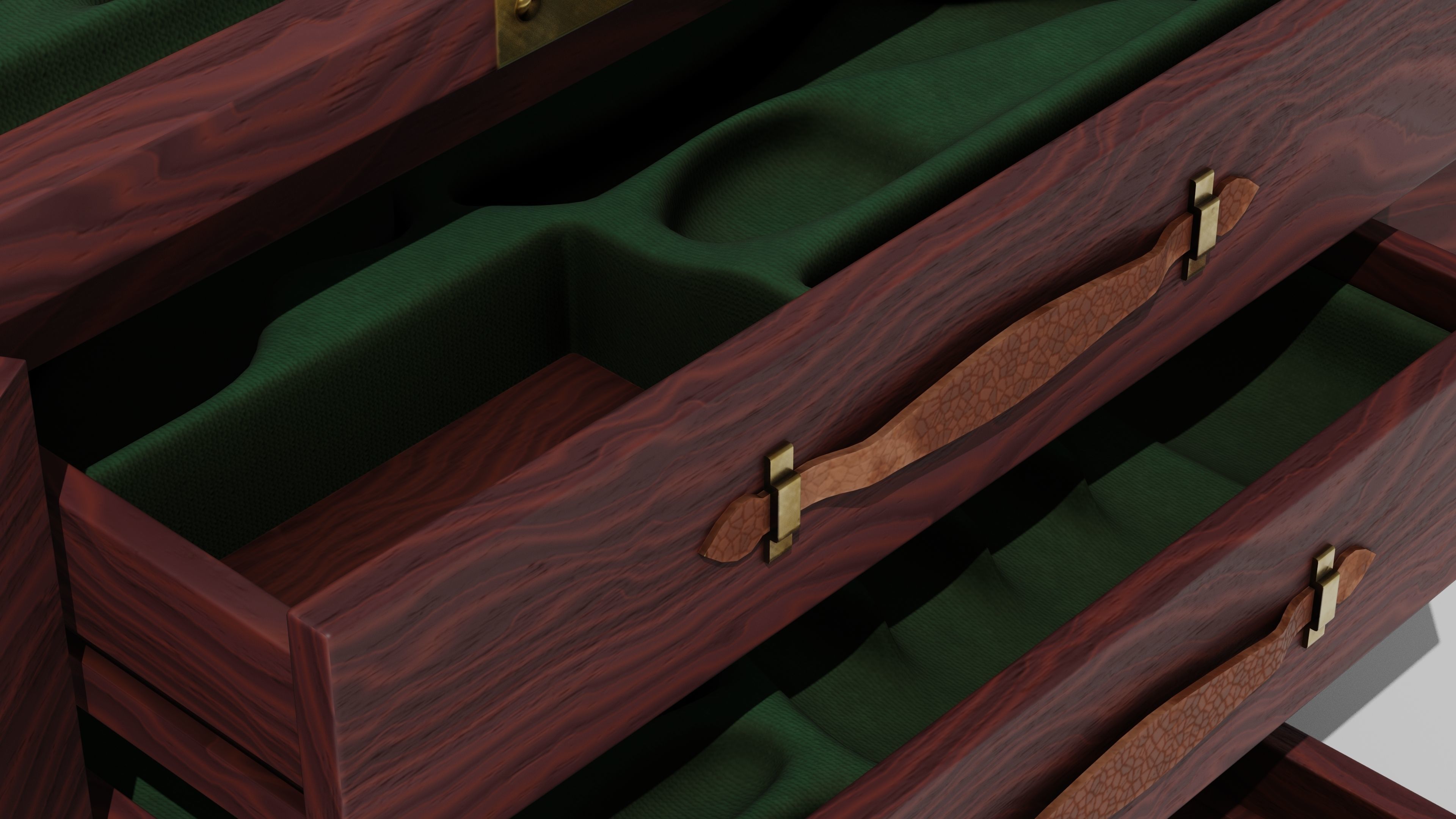 OB 00 05 vampire hunter trunk Low-poly 3D model_12