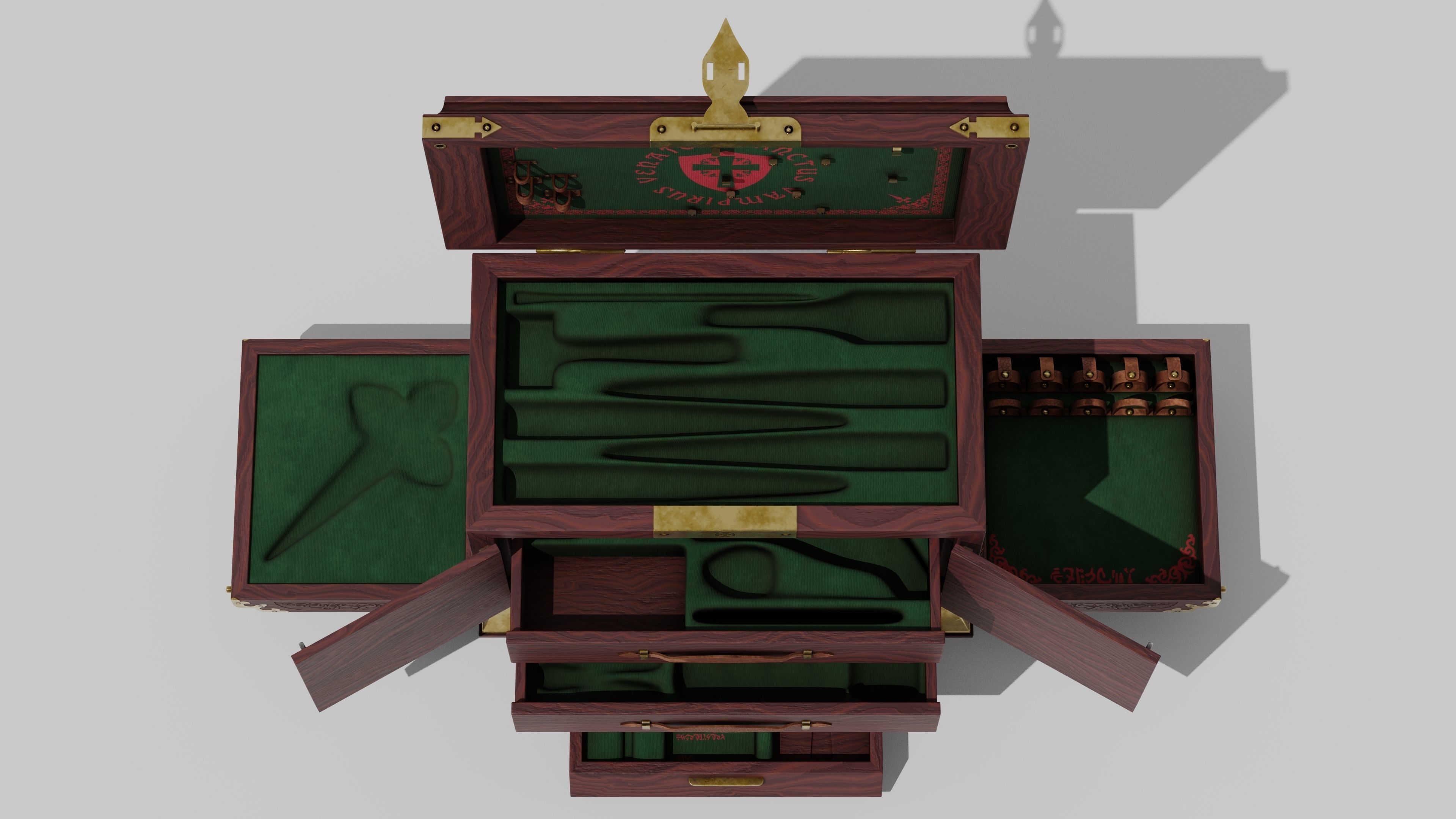 OB 00 05 vampire hunter trunk Low-poly 3D model_14