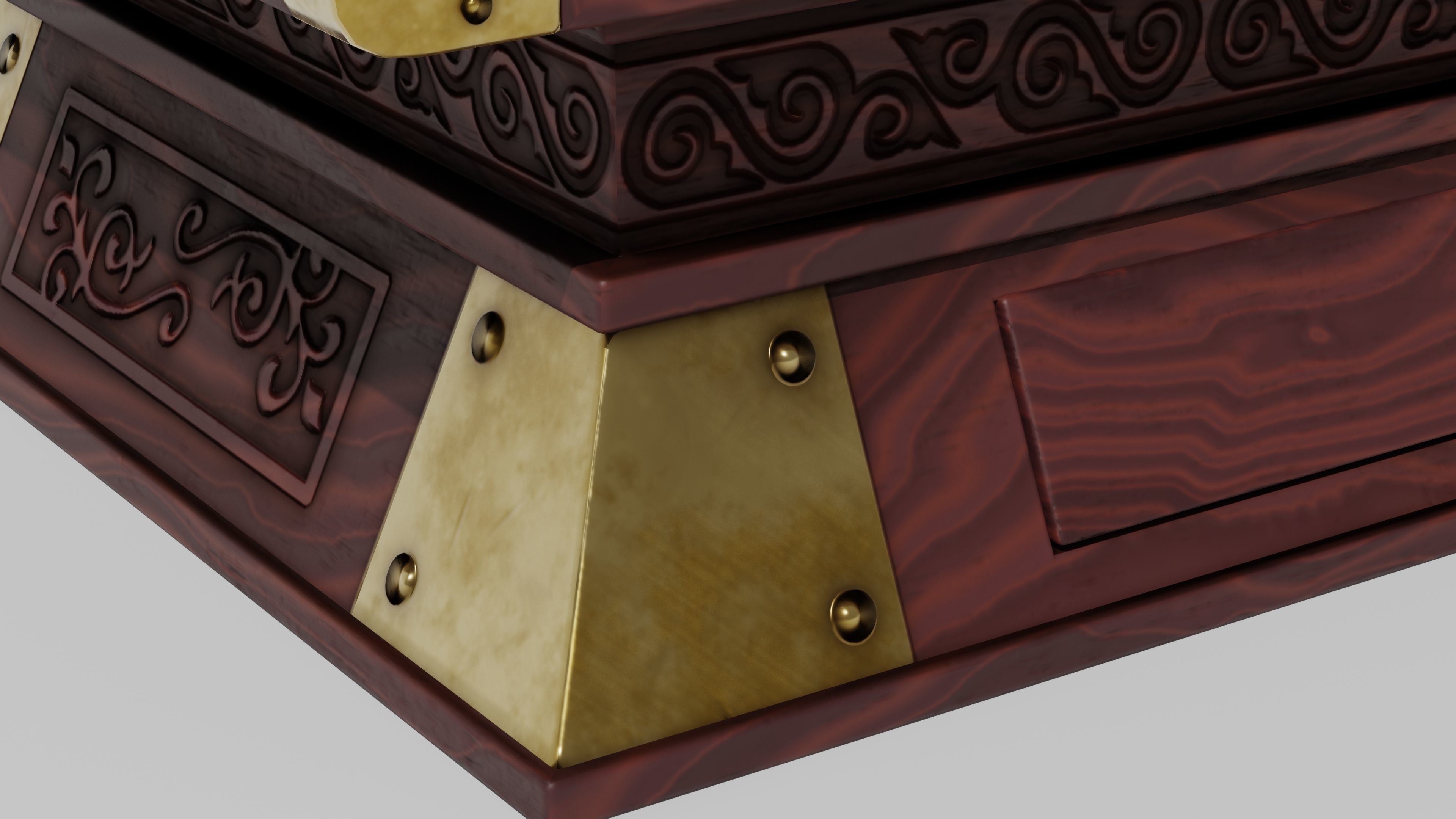 OB 00 05 vampire hunter trunk Low-poly 3D model_6