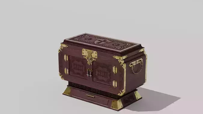 OB 00 05 vampire hunter trunk Low-poly 3D model